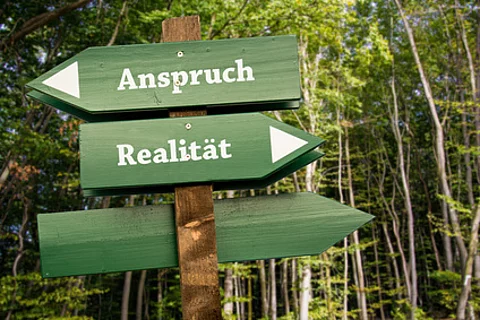 Anspruch und Realität zeigen in verschiedene Richtungen