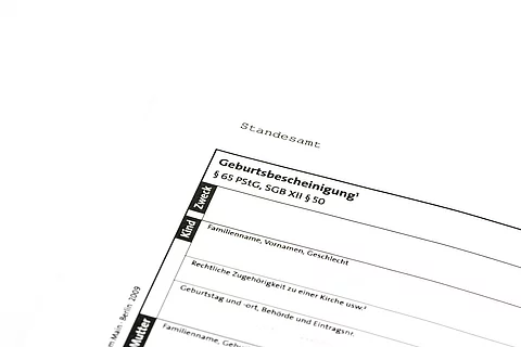 Geburtsbescheinigung