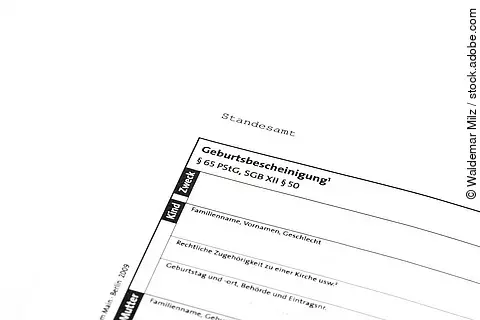 Geburtsbescheinigung