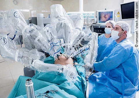 Modern surgical system. Medical robot. Minimally invasive roboti