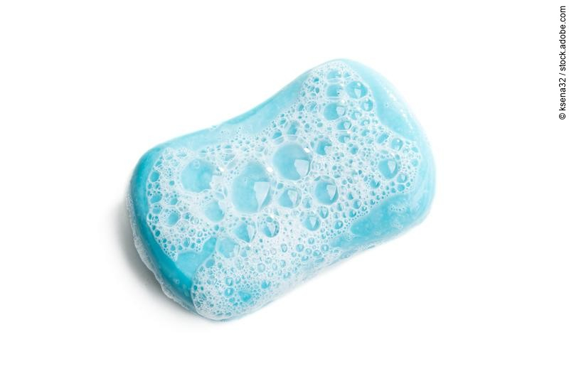 soap with foam isolated 
