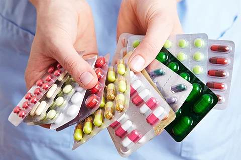 Viele Tabletten halten