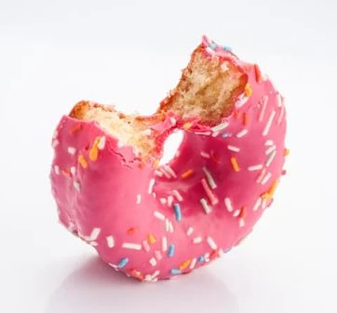 Donut mit Zuckerglasur