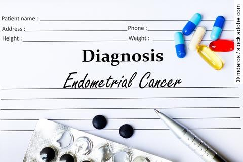 Endometrial Cancer - Diagnosis written on a piece of white paper