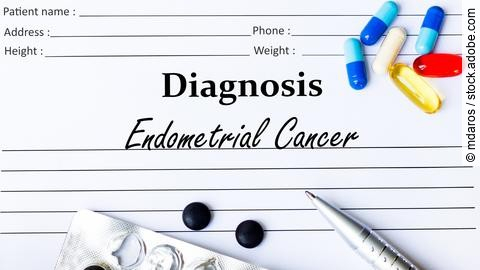 Endometrial Cancer - Diagnosis written on a piece of white paper
