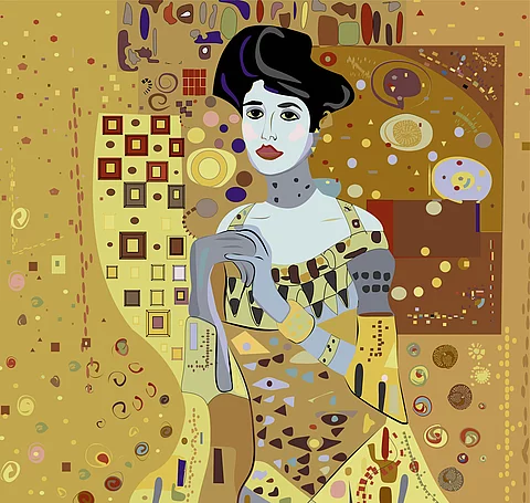Gemälde a la Gustav Klimt